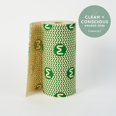 ECO Keeps – Reusable Unbleached Bamboo Heavy Duty Kitchen Wipes (Washable & Compostable)