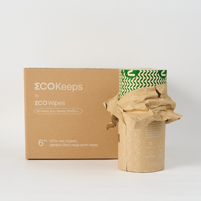 ECO Keeps – Reusable Unbleached Bamboo Heavy Duty Kitchen Wipes (Washable & Compostable)