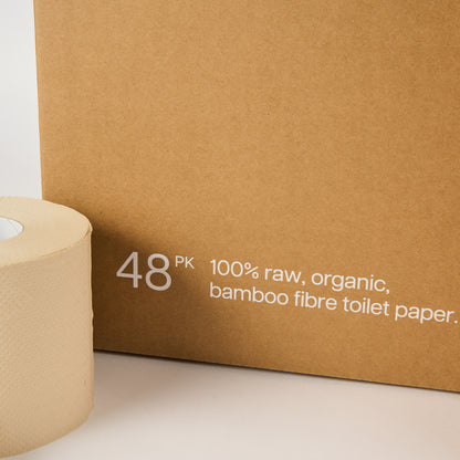 UNBLEACHED Nude Bamboo Toilet paper (48 box)